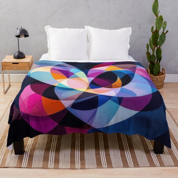 Item preview, Colorful Geometric Overlapping Petals Abstract Art designed and sold by Harmonic_Layers.