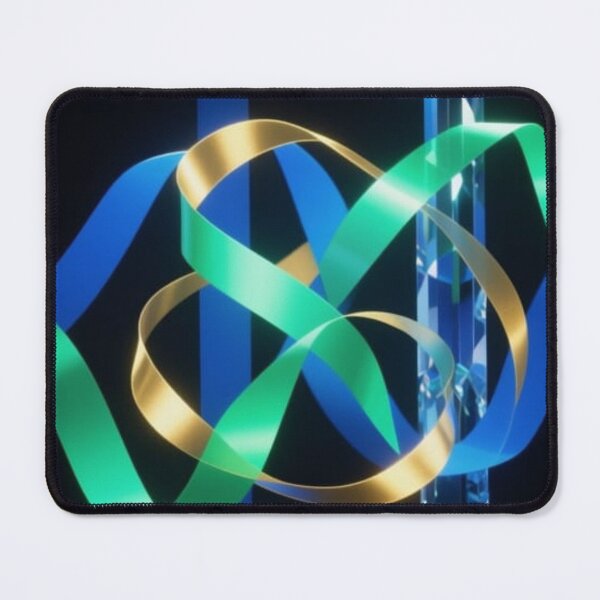 Item preview, 3D Metallic Ribbons and Crystal Pillar Art designed and sold by Harmonic_Layers.