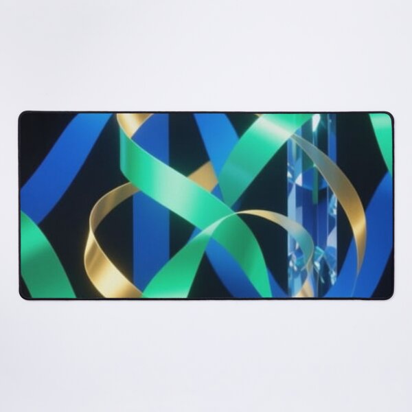 Item preview, 3D Metallic Ribbons and Crystal Pillar Art designed and sold by Harmonic_Layers.