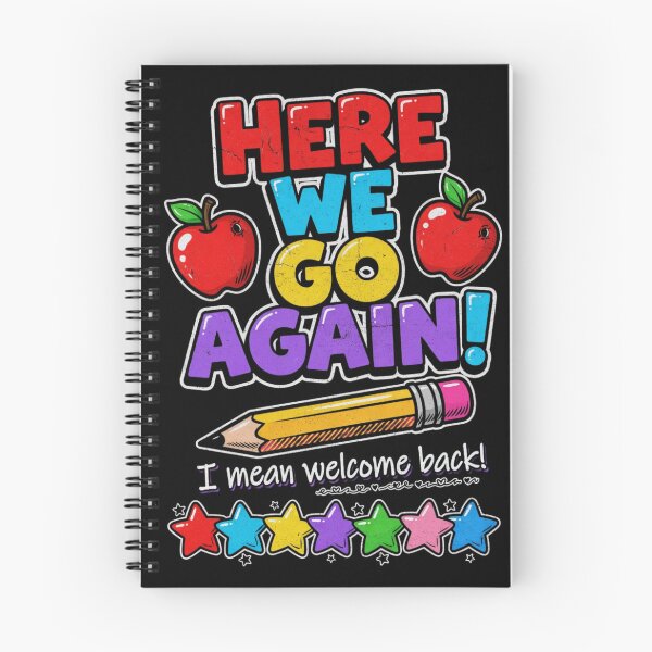 Item preview, Here We Go Again I Mean Welcome Back to School Funny Teacher Vintage designed and sold by CF_VintageDesign.