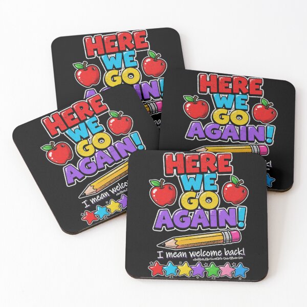 Item preview, Here We Go Again I Mean Welcome Back to School Funny Teacher Vintage designed and sold by CF_VintageDesign.