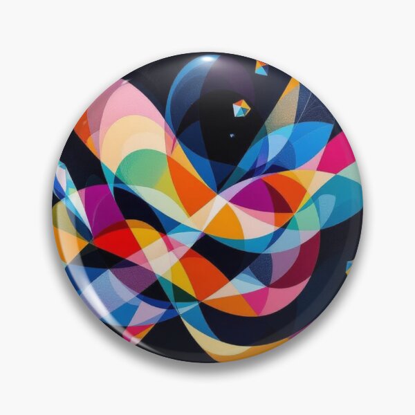 Item preview, Vibrant Prism Geometric Swirl Abstract Art designed and sold by Harmonic_Layers.