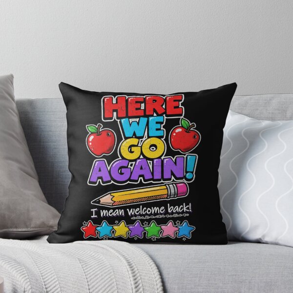 Item preview, Here We Go Again I Mean Welcome Back to School Funny Teacher Vintage designed and sold by CF_VintageDesign.