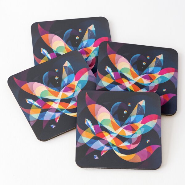 Item preview, Vibrant Prism Geometric Swirl Abstract Art designed and sold by Harmonic_Layers.
