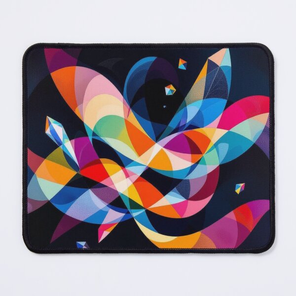 Item preview, Vibrant Prism Geometric Swirl Abstract Art designed and sold by Harmonic_Layers.