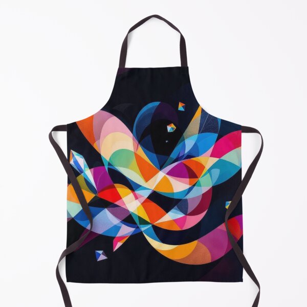 Item preview, Vibrant Prism Geometric Swirl Abstract Art designed and sold by Harmonic_Layers.