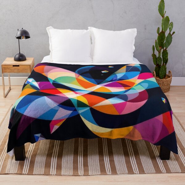 Item preview, Vibrant Prism Geometric Swirl Abstract Art designed and sold by Harmonic_Layers.