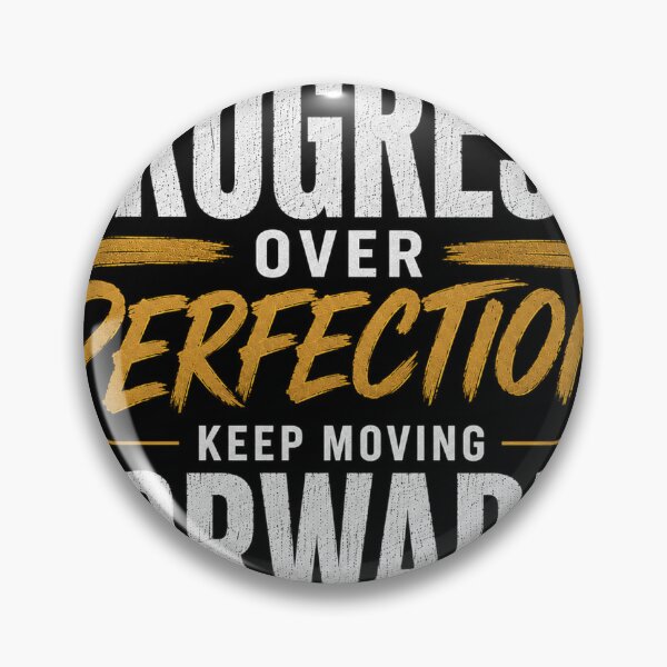 Item preview, Progress Over Perfection Motivational Quote designed and sold by TruCollective.