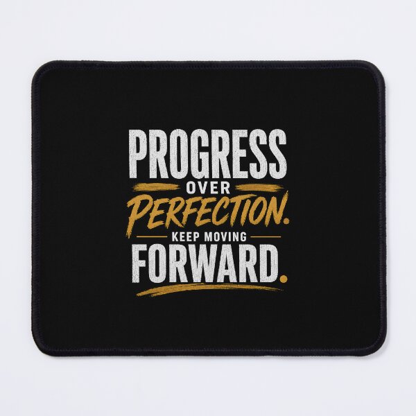 Item preview, Progress Over Perfection Motivational Quote designed and sold by TruCollective.