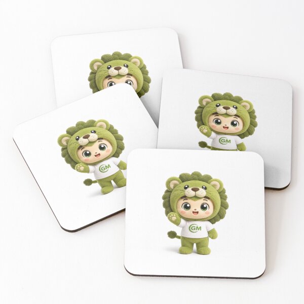 Item preview, Cute Genius Lion Mascot Plush Sticker | Tech Startup Kawaii Chibi Character` designed and sold by Chinnibujji.