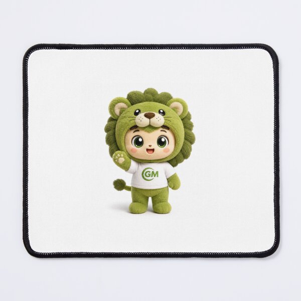 Item preview, Cute Genius Lion Mascot Plush Sticker | Tech Startup Kawaii Chibi Character` designed and sold by Chinnibujji.