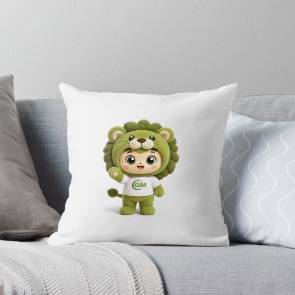 Item preview, Cute Genius Lion Mascot Plush Sticker | Tech Startup Kawaii Chibi Character` designed and sold by Chinnibujji.