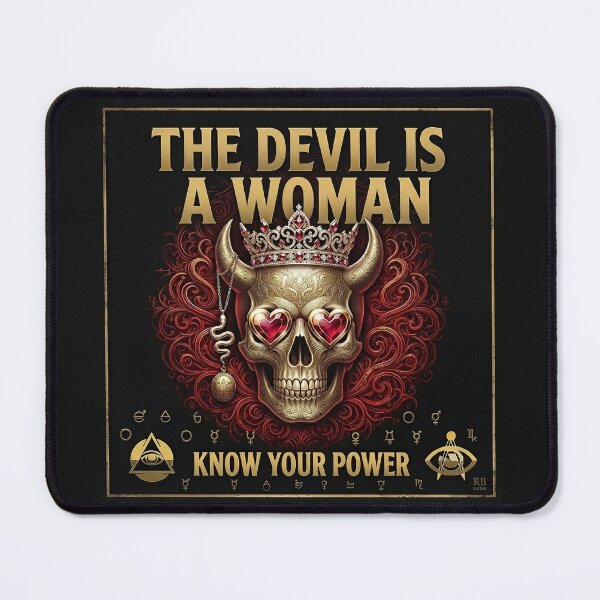 Item preview, Crowned Devil Female Skull Emblem designed and sold by Voodoo Store Paranormal Collections.