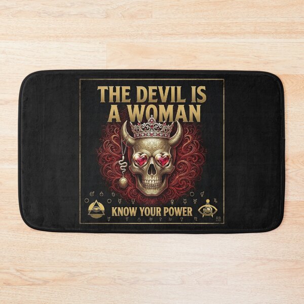 Item preview, Crowned Devil Female Skull Emblem designed and sold by Voodoo Store Paranormal Collections.