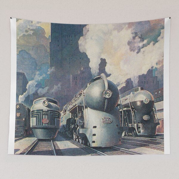 Item preview, Vintage Art Deco Train New York City designed and sold by walterswan.