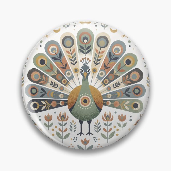 Item preview, The Illustration of Colorful, Cute Peacock designed and sold by Pim-Crystal.