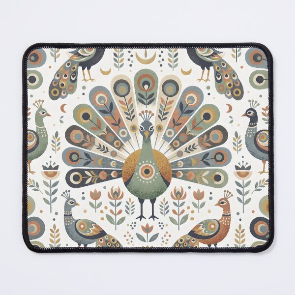 Item preview, The Illustration of Colorful, Cute Peacock designed and sold by Pim-Crystal.