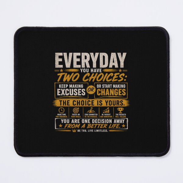 Item preview, Every Day You Have Two Choices Motivational Quote designed and sold by TruCollective.