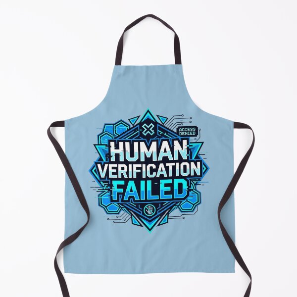 Item preview, Human Verification Failed | Cyberpunk AI Access Denied Design designed and sold by Bhaskar Digital Art.