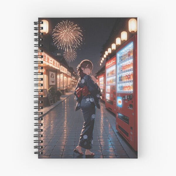 Item preview, Summer Festival Afterglow – City Pop Fireworks Poster designed and sold by SEIMEI2025.