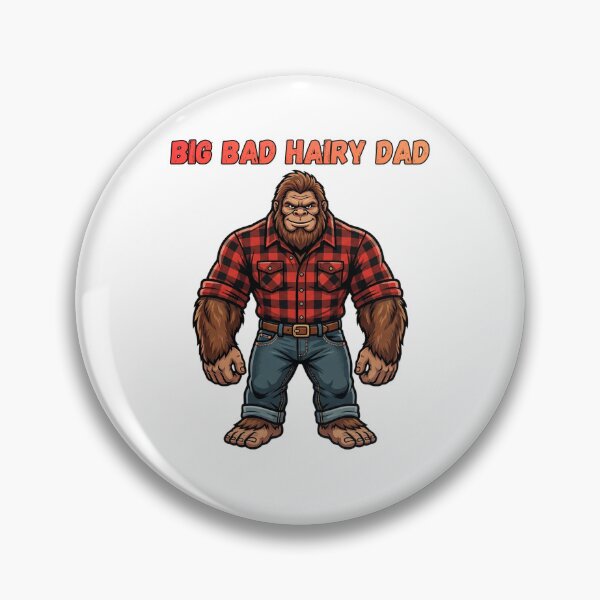Artikelvorschau, Big Daddy Bigfoot – Cryptidcore-Vaterschaft als großer, haariger Mann entworfen und verkauft von Spank My Yeti.