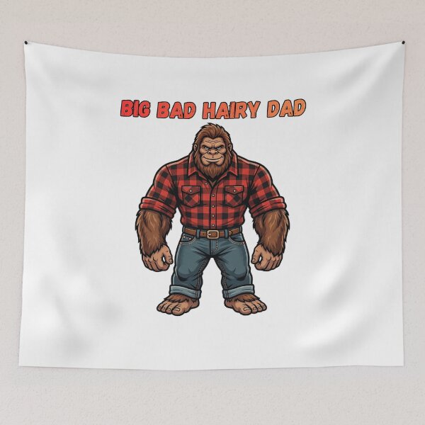 Item preview, Big Daddy Bigfoot - Cryptidcore Fatherhood as a Big Hairy Man designed and sold by Spank My Yeti.