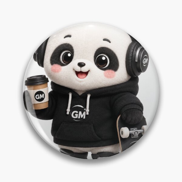 Item preview, Code Panda Developer Mascot Sticker | Cute Programmer Plush Kawaii Sticker` designed and sold by Chinnibujji.