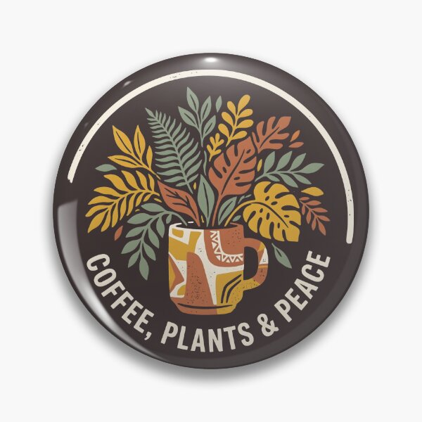 Item preview, Coffee Plants and Peace Botanical Mug Houseplant Lover designed and sold by SplashTastic.