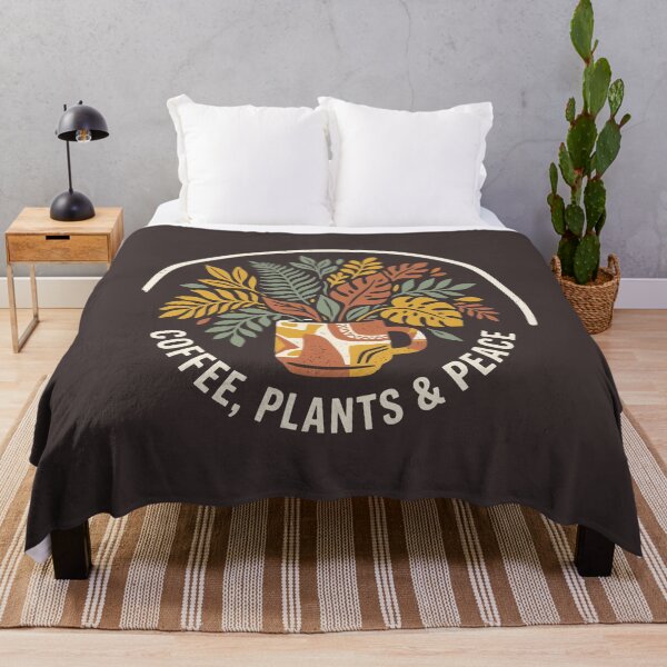 Item preview, Coffee Plants and Peace Botanical Mug Houseplant Lover designed and sold by SplashTastic.