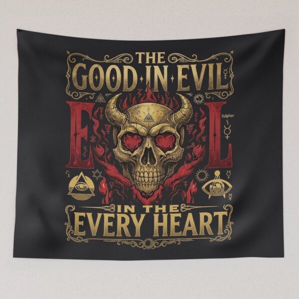 Item preview, Horned Golden Skull Alchemical Insignia designed and sold by Voodoo Store Paranormal Collections.
