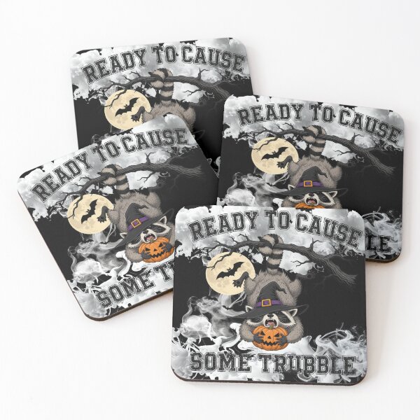 Item preview, Ready To Cause Some Trubble Raccoon Witch designed and sold by NSB-Design.