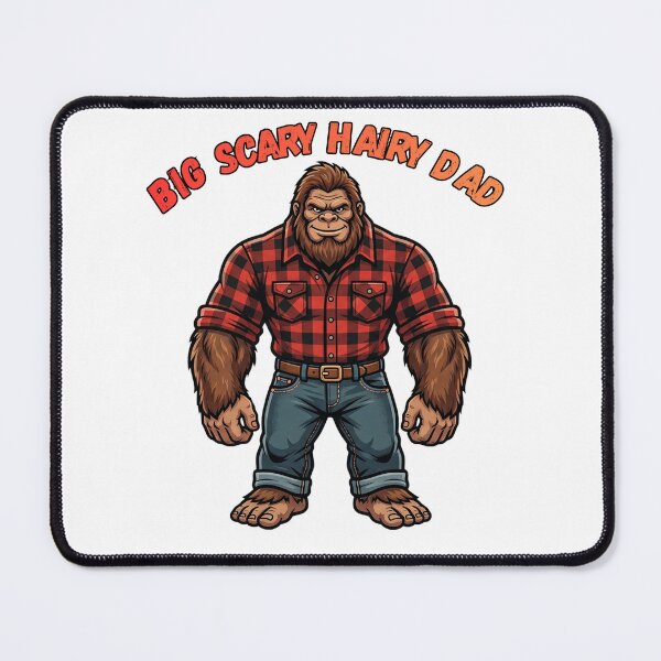 Item preview, Big Daddy Bigfoot - Cryptidcore Fatherhood as a Big Hairy Man designed and sold by Spank My Yeti.