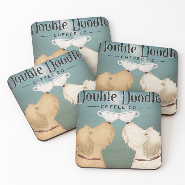 Item preview, Double Doodle Dogs Coffee Vintage designed and sold by colinterrell.