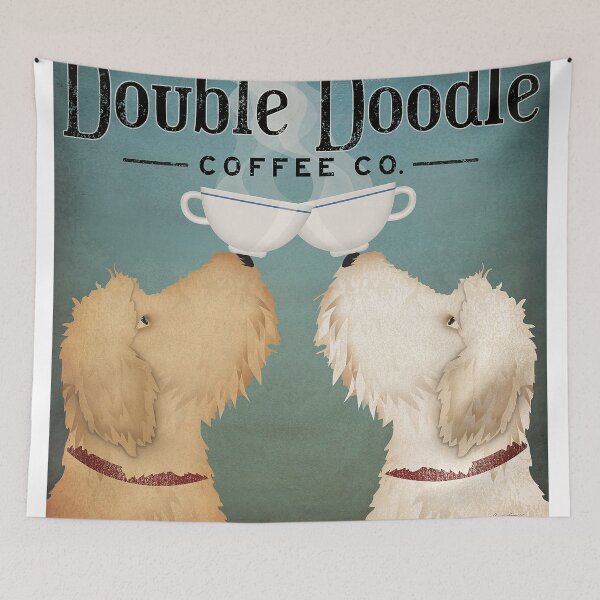 Item preview, Double Doodle Dogs Coffee Vintage designed and sold by colinterrell.