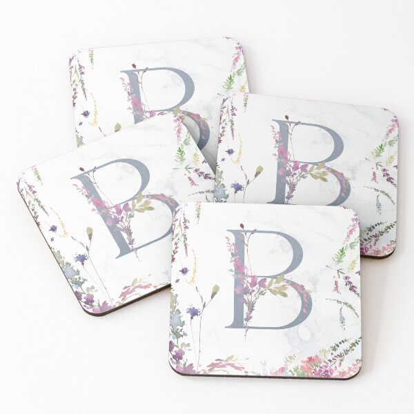 Item preview, Letter B Field Flowers designed and sold by WildAliceArt.