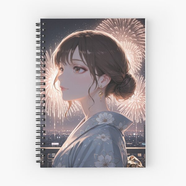 Item preview, Rooftop Fireworks Dream – Elegant City Pop Poster designed and sold by SEIMEI2025.
