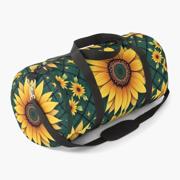 Item preview, Luxury Sunflower Diamond Lattice Seamless Pattern | Botanical Geometric Fabric Design designed and sold by PrincessJStudio.
