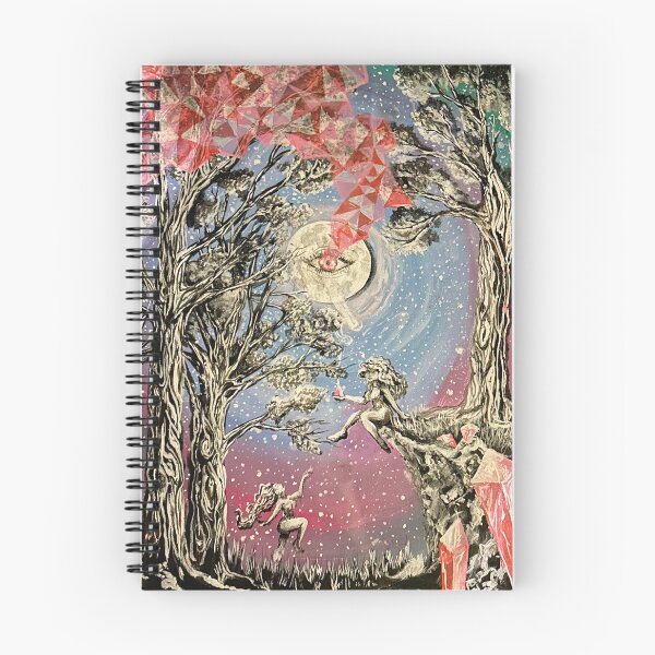 Item preview, Witchy Fullmoon Goddess Eyeball Dance Magical Painting designed and sold by katbrionline.