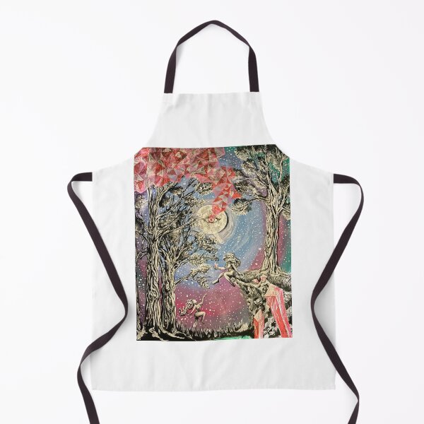Item preview, Witchy Fullmoon Goddess Eyeball Dance Magical Painting designed and sold by katbrionline.