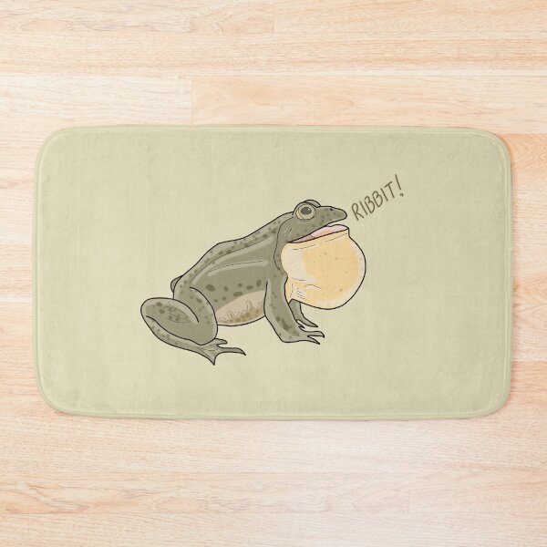 Item preview, Frog Ribbit Bullfrog Cottagecore Goblincore Illustration designed and sold by LeshanArt.