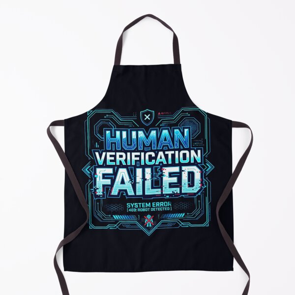 Item preview, Human Verification Failed – Robot Detected designed and sold by Bhaskar Digital Art.