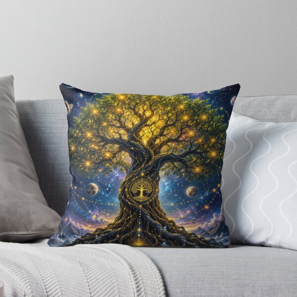 Item preview, Sacred Tree of Life Cosmic Illustration Design designed and sold by MystiColo.