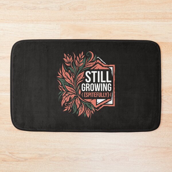 Item preview, Still Growing Spitefully Botanical Typography Retro Floral designed and sold by SplashTastic.