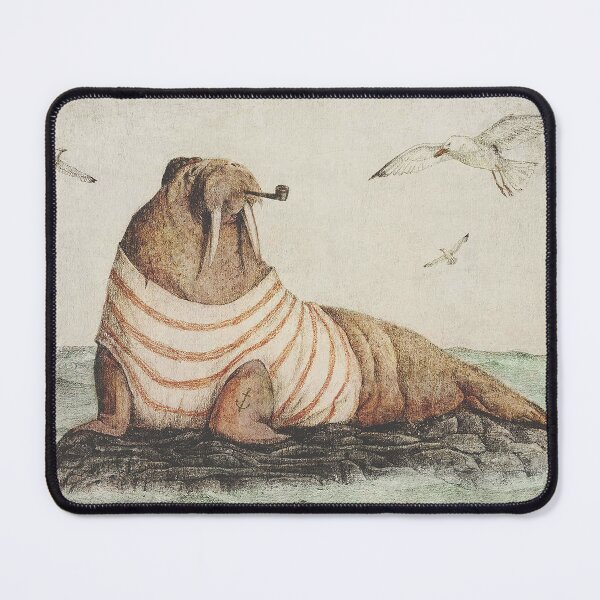 Item preview, Vintage Walrus Sailor Pipe Ocean designed and sold by chaddillard.