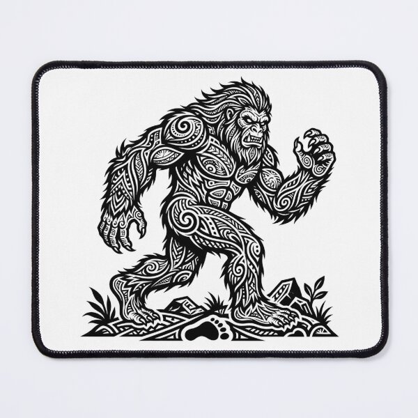 Item preview, Neo Tribal Bigfoot - New Age Sasquatch Cryptidcore Design designed and sold by Spank My Yeti.