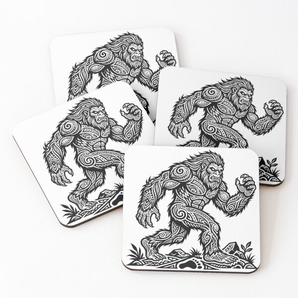 Item preview, Neo Tribal Bigfoot - New Age Sasquatch Cryptidcore Design designed and sold by Spank My Yeti.