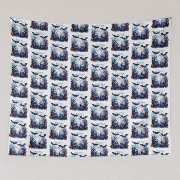 Item preview, Bat Castle | Bat | Cute Gothic Wildlife Art designed and sold by Mandayartstudio.