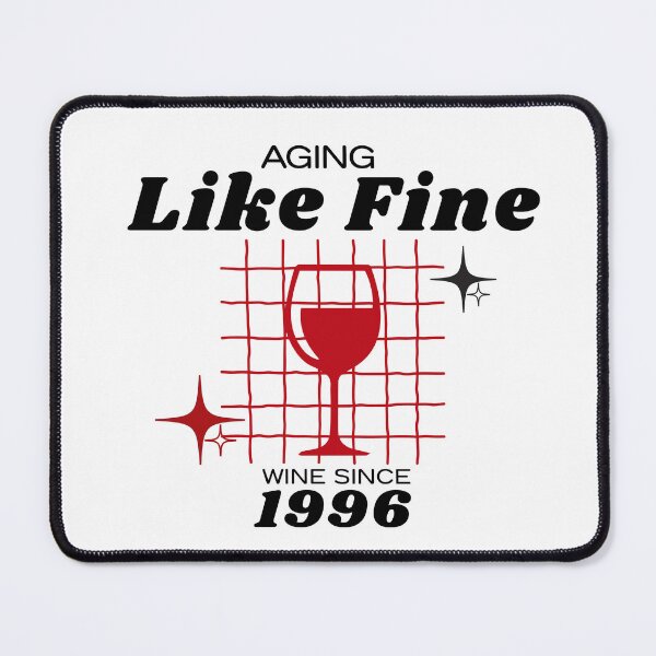 Item preview, Aging Like Fine Wine Since 1996 | Funny 1996 Birthday Wine Lover Shirt designed and sold by luckyhue.