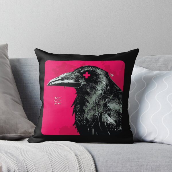 Item preview, Dark Gothic Raven | "Just Slip Away" Crow Illustration | Emo Gothic Bird Art designed and sold by DuskyMonk.