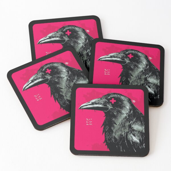 Item preview, Dark Gothic Raven | "Just Slip Away" Crow Illustration | Emo Gothic Bird Art designed and sold by DuskyMonk.